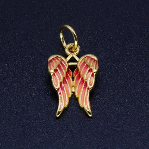 Bijoux pendentifs en laiton, Placage de couleur d'or, DIY & émail, plus de couleurs à choisir, Vendu par PC