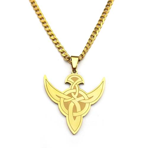 Nerezová ocel šperky náhrdelník, 304 Stainless Steel, módní šperky & unisex, více barev na výběr, Prodáno By PC