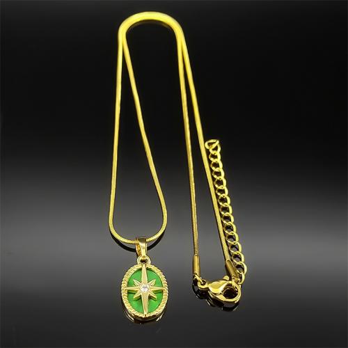 Collier en laiton cubique Zircon Micro Pave, avec Acrylique, Placage, bijoux de mode & pavé de micro zircon & pour femme, doré, Vendu par PC