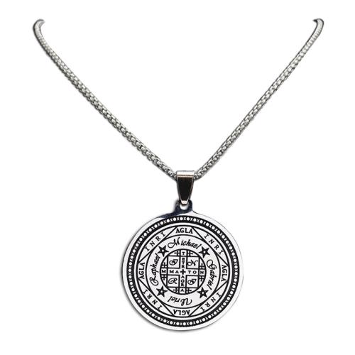 Nerezová ocel šperky náhrdelník, 304 Stainless Steel, módní šperky & unisex, stříbro, Prodáno By PC