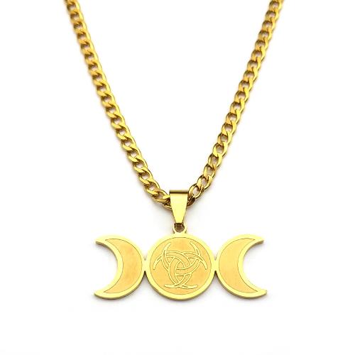 Nerezová ocel šperky náhrdelník, 304 Stainless Steel, módní šperky & pro ženy, více barev na výběr, Prodáno By PC