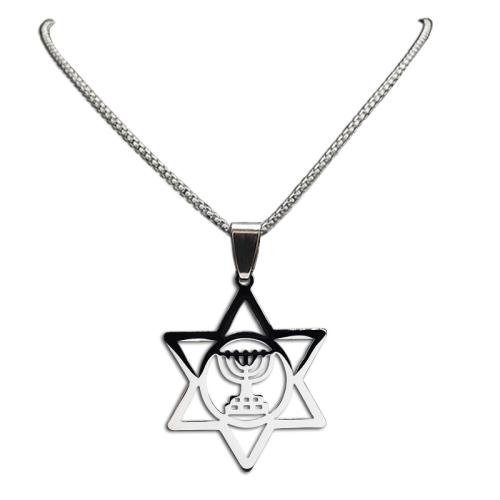 Nerezová ocel šperky náhrdelník, 304 Stainless Steel, módní šperky & unisex & dutý, stříbro, Prodáno By PC