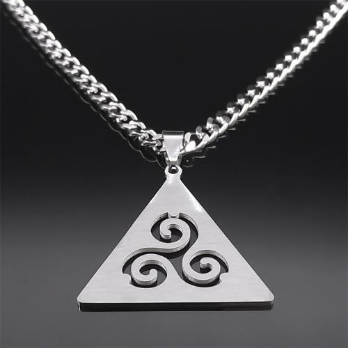 Nerezová ocel šperky náhrdelník, 304 Stainless Steel, módní šperky & unisex & dutý, více barev na výběr, Prodáno By PC