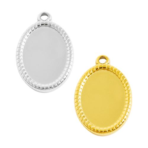 Rostfritt Stål hänge Inställning, 304 rostfritt stål, plated, DIY, fler färger för val, 10PC/Bag, Säljs av Bag