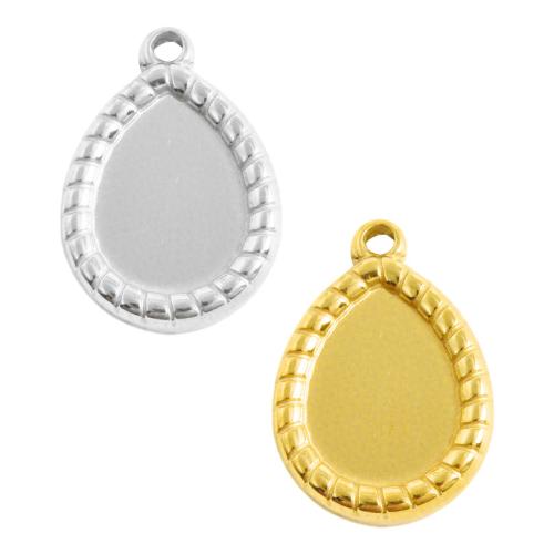 Rostfritt Stål hänge Inställning, 304 rostfritt stål, Dropp, plated, DIY, fler färger för val, 10PC/Bag, Säljs av Bag