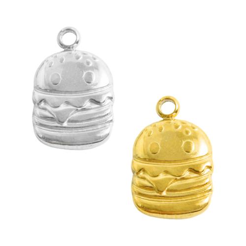 Stainless Steel Pendants 304 Stainless Steel Hamburg plated DIY Sold By Bag