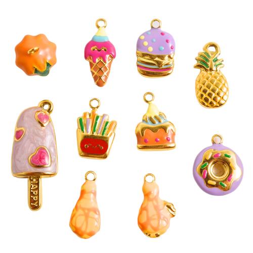 Stainless Steel Pendants 304 Stainless Steel plated DIY & enamel Sold By Bag