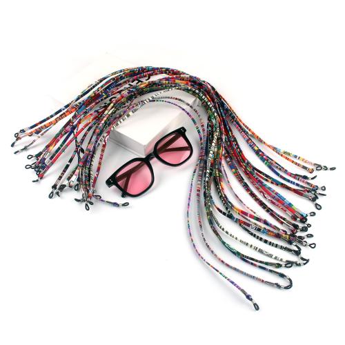 Polyester och Bomull Glasögon Anti-skidding Rep, guldfärg pläterade, DIY, fler färger för val, 700x3x3mm, 2PC/Bag, Säljs av Bag