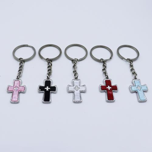 Llaveros, aleación de zinc, con Nácar, chapado en color dorado, Joyería, más colores para la opción, Vendido por UD