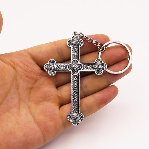 Llaveros, aleación de zinc, chapado en color dorado, Joyería, plateado, Vendido por UD