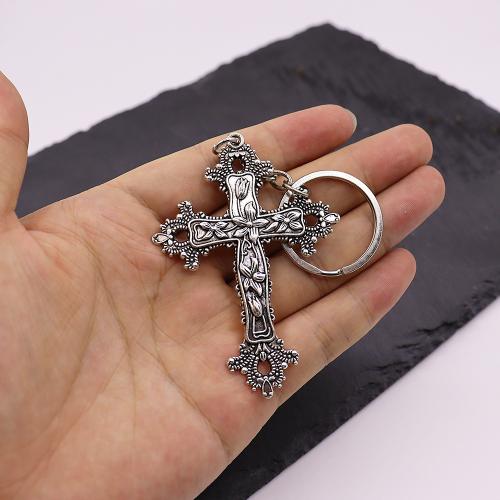 Llaveros, aleación de zinc, chapado en color dorado, Joyería, plateado, Vendido por UD