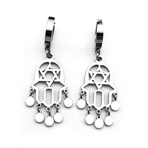 Boucle d'oreille goutte inox, Acier inoxydable 304, Placage, bijoux de mode & pour femme & creux, plus de couleurs à choisir, Vendu par paire