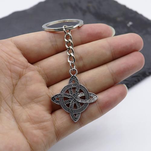 Llaveros, aleación de zinc, chapado en color dorado, Joyería, plateado, Vendido por UD