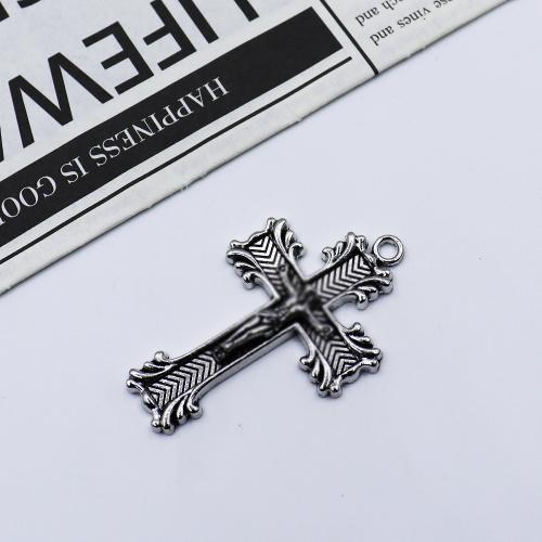 Zink Alloy Cross Hängen, guldfärg pläterade, DIY, silver, Säljs av PC