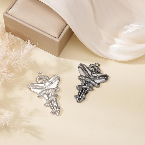 Llaveros, aleación de zinc, Cruces, chapado en color dorado, Bricolaje, más colores para la opción, Vendido por UD