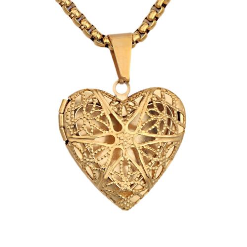 Sinkkiseos Medaljonki Riipukset, 304 Stainless Steel, Sydän, päällystetty, tee-se-itse & ontto, enemmän värejä valinta, Myymät PC