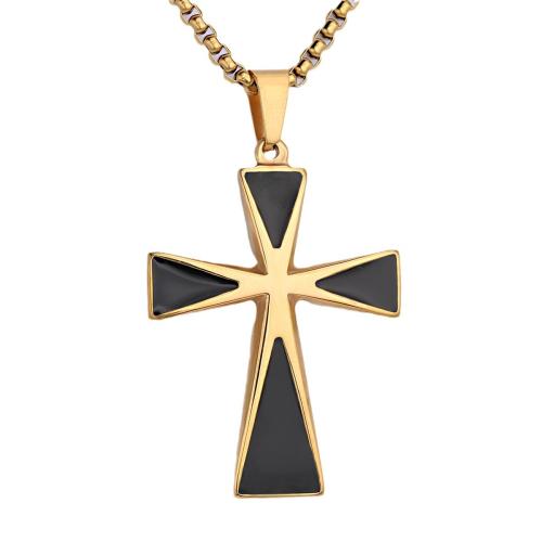 Nerezová ocel Cross Přívěsky, 304 Stainless Steel, Srdce, DIY & smalt, více barev na výběr, Prodáno By PC