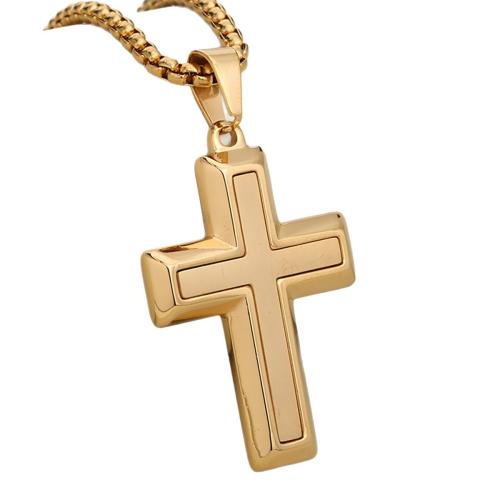 Nerezová ocel Cross Přívěsky, 304 Stainless Steel, Kříž, DIY, více barev na výběr, Prodáno By PC