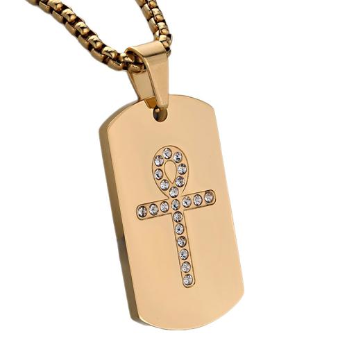 Nerezová ocel Cross Přívěsky, 304 Stainless Steel, DIY & micro vydláždit kubické zirkony, více barev na výběr, Prodáno By PC