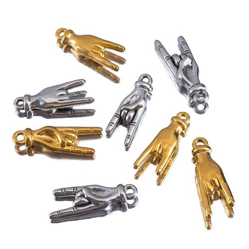 Edelstahl Schmuck Anhänger, 304 Edelstahl, Hand, plattiert, DIY & verschiedene Größen vorhanden, keine, 2PCs/Tasche, verkauft von Tasche