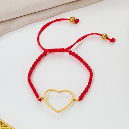 Bijoux bracelets de mode, Acier inoxydable 304, avec Cordon de noeud, Placage, bijoux de mode, plus de couleurs à choisir, Vendu par PC