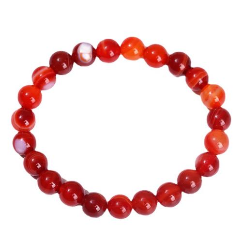 Achát šperky Náramek, krajky achát, módní šperky, smíšené barvy, Délka 19 cm, Prodáno By PC