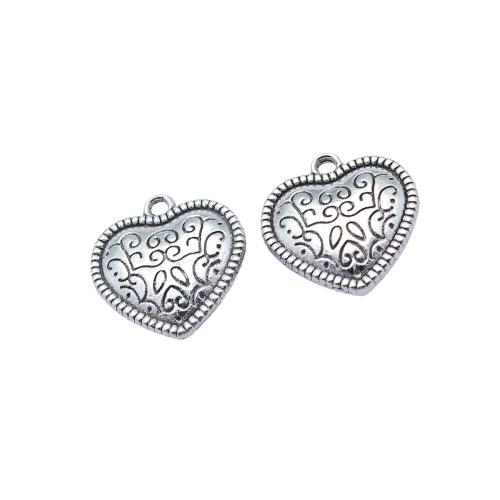 Zink Alloy Hjärta Hängen, plated, DIY, Säljs av PC