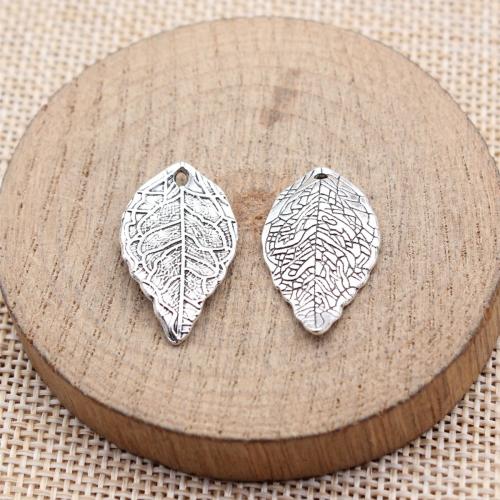 Zinc Alloy Leaf Pendants plated DIY Sold By Bag