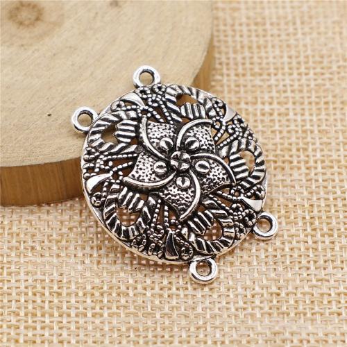 Zink Alloy Connector, Rund, plated, DIY, fler färger för val, Säljs av PC