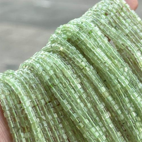 Gemstone Smycken Pärlor, Prehnite, Square, polerad, DIY & olika storlek för val, Såld Per Ca 38 cm Strand