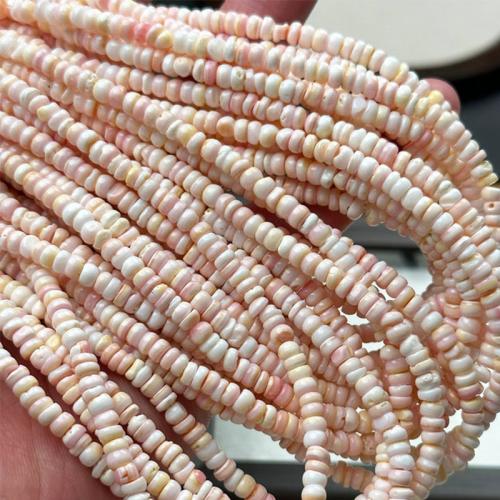 Naturlig Pink Shell Pendler, Queen Conch Shell, Nuggets, poleret, naturlige & du kan DIY, lyserød, 2x4mm, Solgt Per Ca. 38 cm Strand