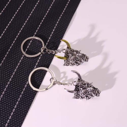 Llaveros, aleación de zinc, Máscara, chapado en color dorado, Joyería, más colores para la opción, Vendido por UD