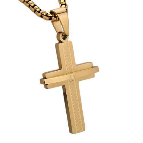 Nerezová ocel Cross Přívěsky, 304 Stainless Steel, Kříž, DIY & 3D efekt, více barev na výběr, Prodáno By PC