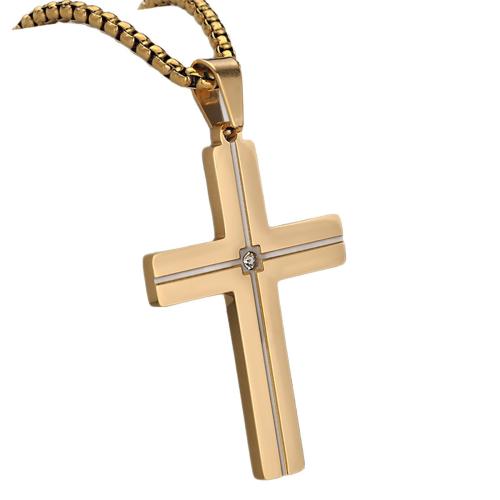 Nerezová ocel Cross Přívěsky, 304 Stainless Steel, Kříž, DIY & s drahokamu, více barev na výběr, Prodáno By PC