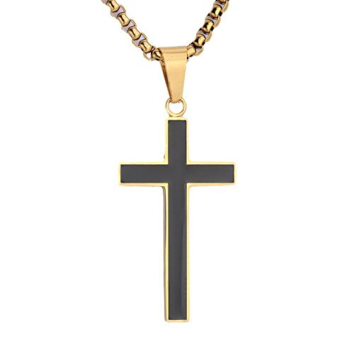 Rostfritt stål Cross Hängen, 304 rostfritt stål, med Akryl, plated, DIY, fler färger för val, Säljs av PC