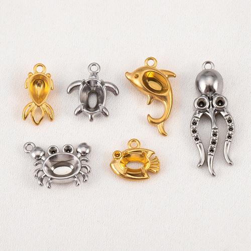 Rostfritt Stål hänge Inställning, 304 rostfritt stål, plated, DIY & olika stilar för val, fler färger för val, Säljs av PC