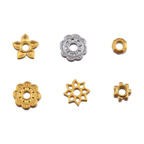 Rostfritt stål Distans Pärlor, 304 rostfritt stål, plated, DIY & olika stilar för val, fler färger för val, 5PC/Bag, Säljs av Bag