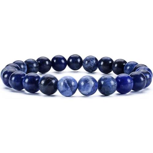 Bracelets de pierres précieuses, sodalite, bijoux de mode, couleurs mélangées, Longueur 19 cm, Vendu par PC