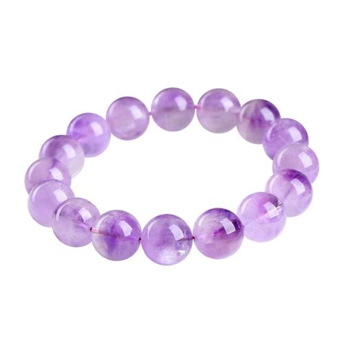 Bracelets quartz, améthyste, bijoux de mode, violet, Longueur 19 cm, Vendu par PC
