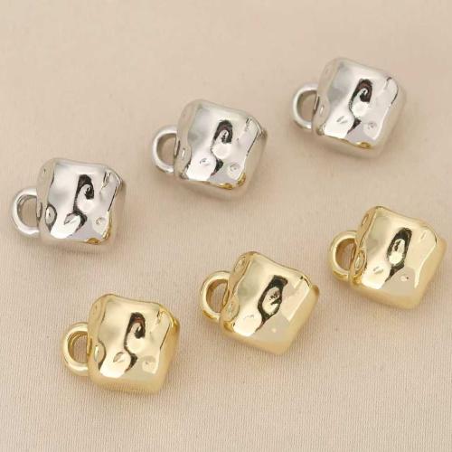 Bijoux pendentifs en laiton, tasse, Placage, DIY, plus de couleurs à choisir, protéger l'environnement, sans nickel, plomb et cadmium, 10PC/sac, Vendu par sac