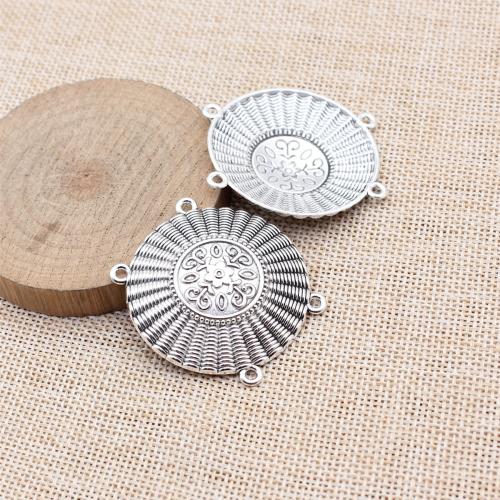 Zink Alloy Connector, Rund, plated, DIY, fler färger för val, 10PC/Bag, Säljs av Bag