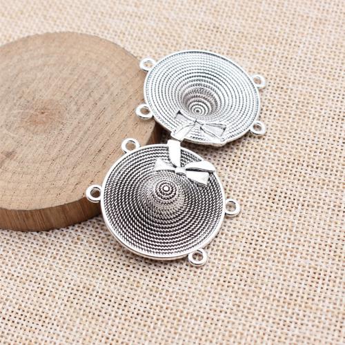 Zink Alloy Connector, Rund, plated, DIY, fler färger för val, 10PC/Bag, Säljs av Bag