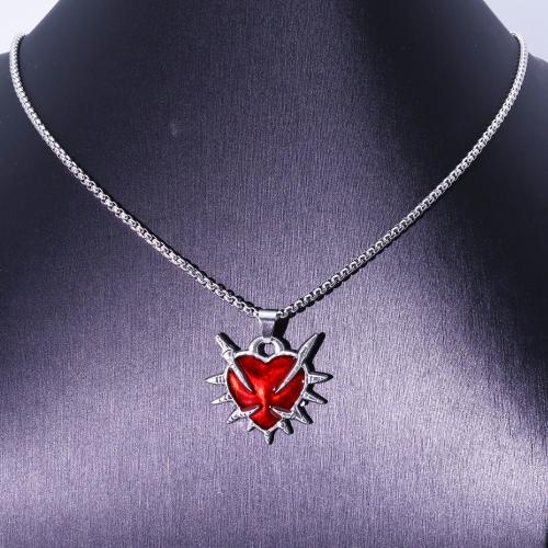 Zink Alloy tröja kedja halsband, Hjärta, guldfärg pläterade, mode smycken & emalj, fler färger för val, Säljs av PC