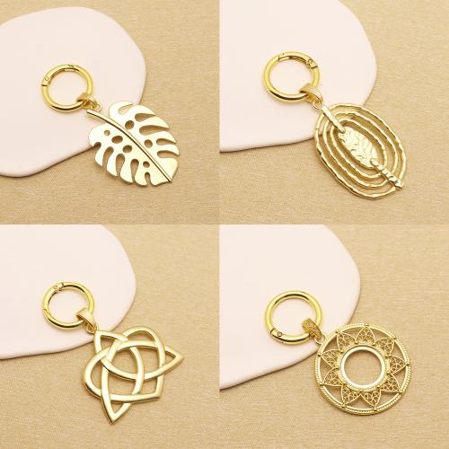 Llaveros, aleación de zinc, chapado en color dorado, Joyería, más colores para la opción, Vendido por UD
