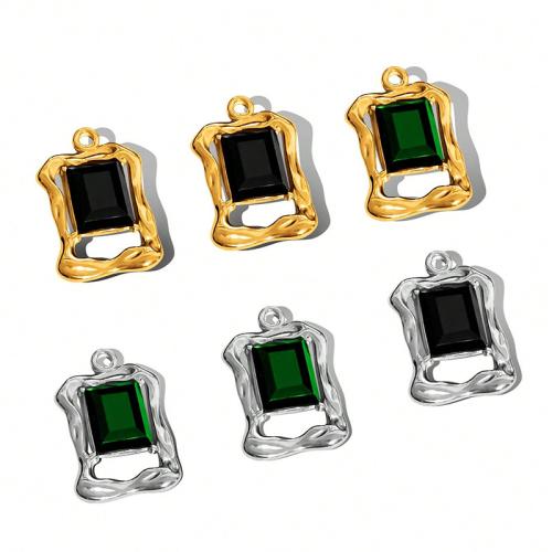 Roestvrij stalen sieraden Hangers, 304 roestvrij staal, plated, DIY & met strass, meer kleuren voor de keuze, 10pC's/Bag, Verkocht door Bag