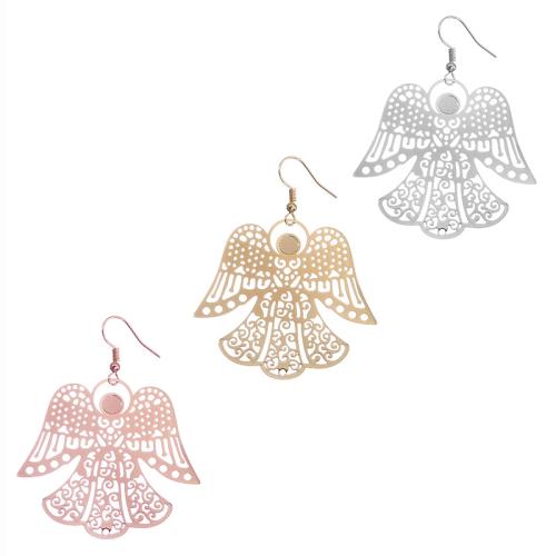 Mosaz pokles náunice, Anděl Wing, módní šperky, více barev na výběr, nikl, olovo a kadmium zdarma, Prodáno By Pair