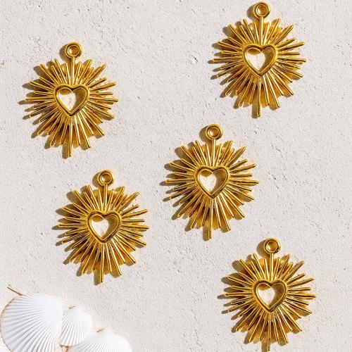 Přívěsky srdce z nerezové oceli, 304 Stainless Steel, á, DIY, více barev na výběr, 10PC/Bag, Prodáno By Bag