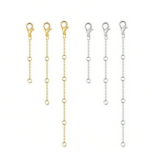 Rostfritt stål Extender Chain, 304 rostfritt stål, plated, DIY, fler färger för val, 10PC/Bag, Säljs av Bag