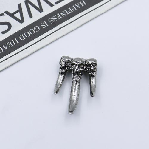 Zinc Alloy Skull Pendants Claw gold color plated DIY silver color Sold By PC