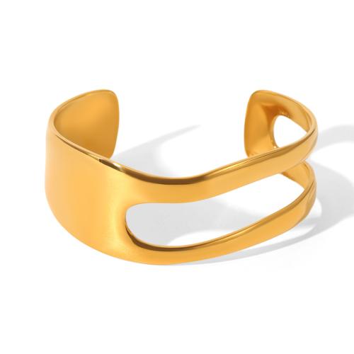 Bracelet en acier inoxydable, Acier inoxydable 304, Plaqué or 18K, styles différents pour le choix & pour femme & creux, Vendu par PC